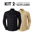 [Compre 1 Leve 2] Camisa Social Ralph® em Tecido Oxford Premium!