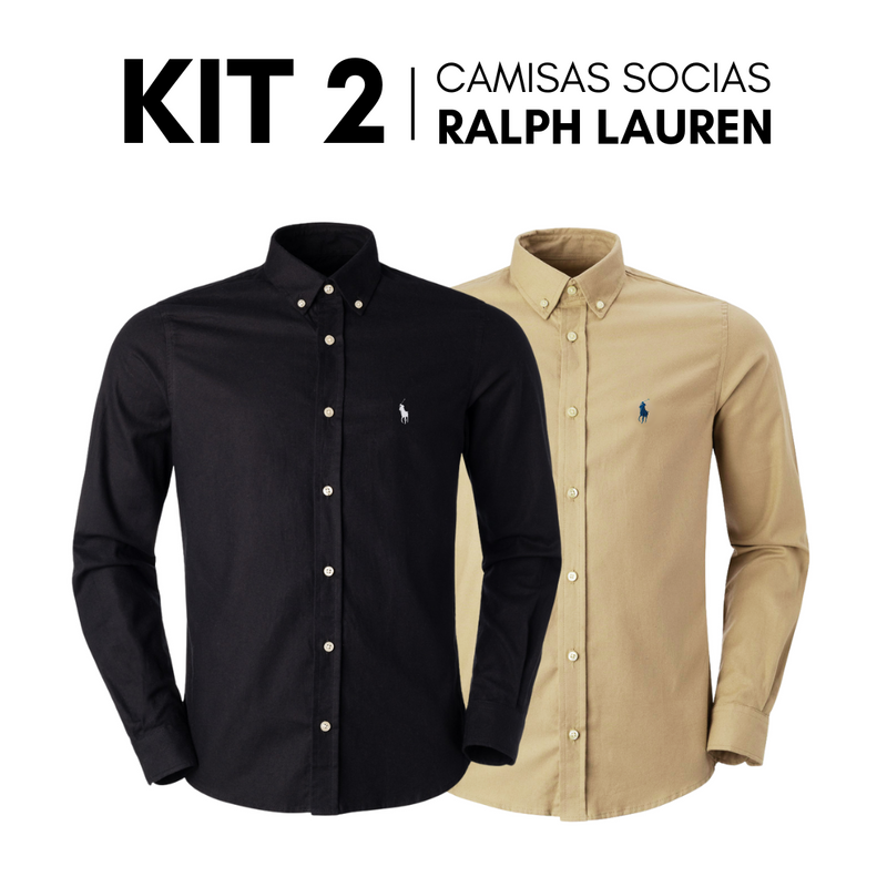Compre 1 Leve 2 | Camisa Social Ralph® em Tecido Oxford Premium!
