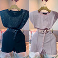 Compre 1 e Leve 2 - Conjunto Lily "Blusa + Short + Cinto BRINDE"