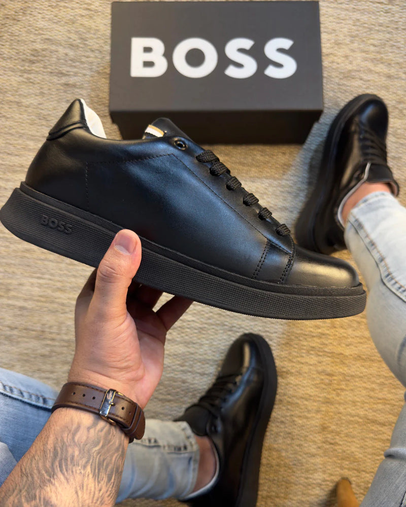 Tênis Sneaker BOSS [em couro]
