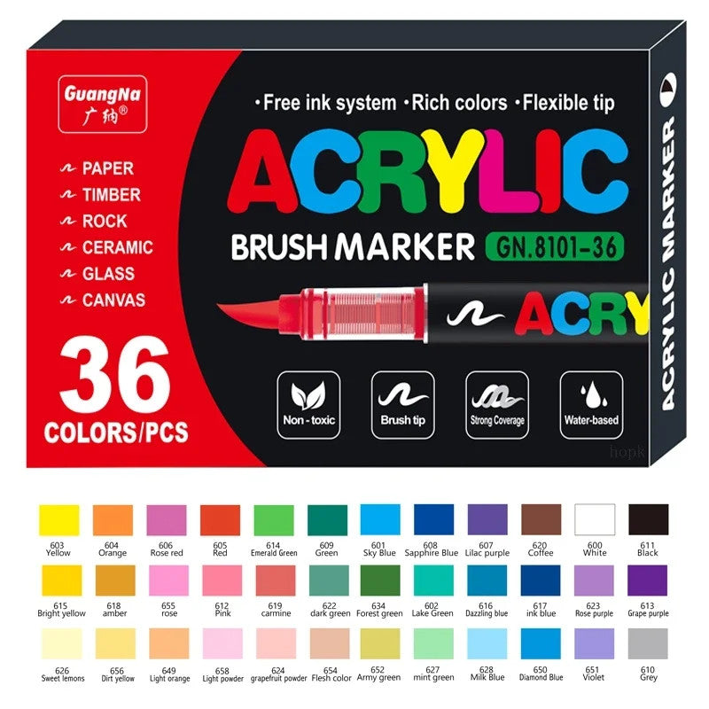 Caneta Marcadora Permanente Acrílica [Brinde 1 Resma de Papel Próprio]